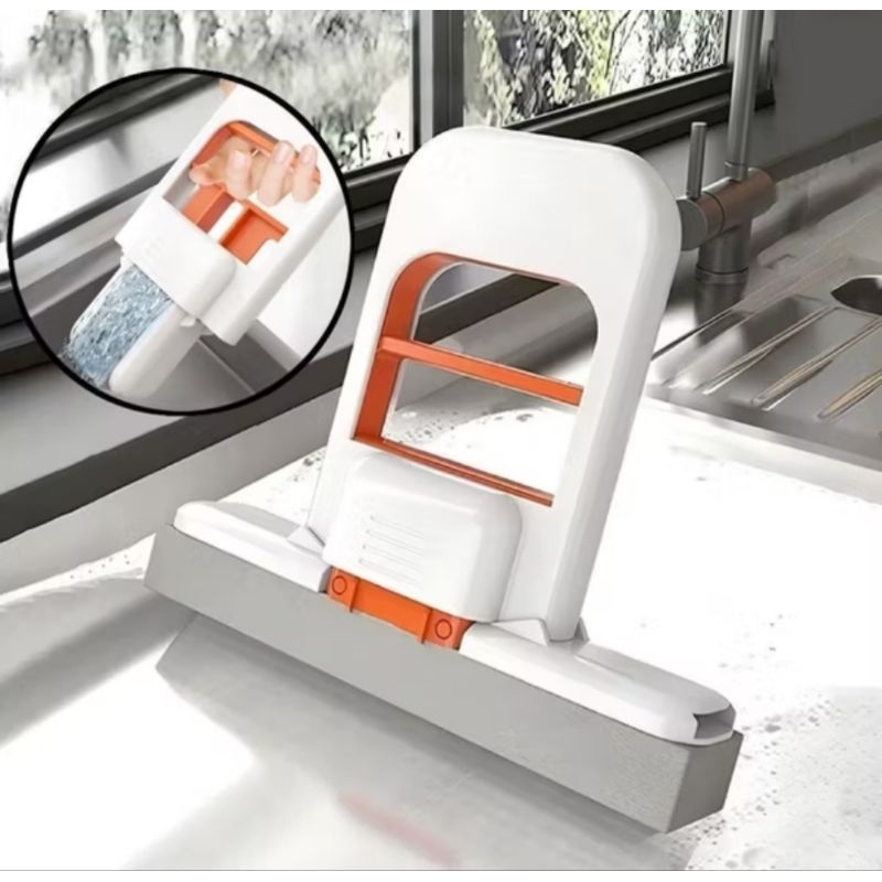 Mini Rodo Mop Esfregão Portátil Absorvente Auto Squeeze