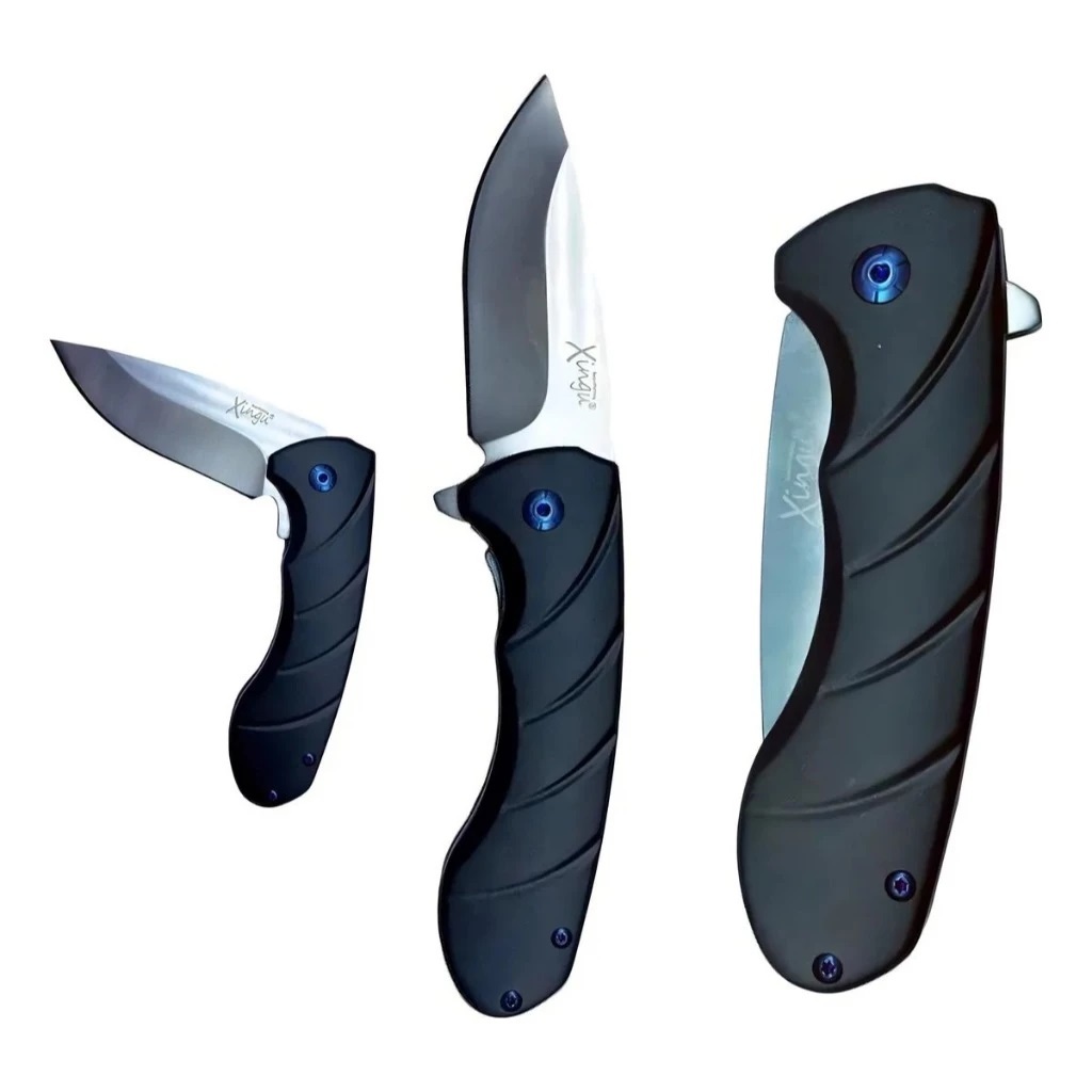 Canivete Xingu Metal Cabo De Alumínio Xv3452 Compacto Bolso tatico Edc pesca caça