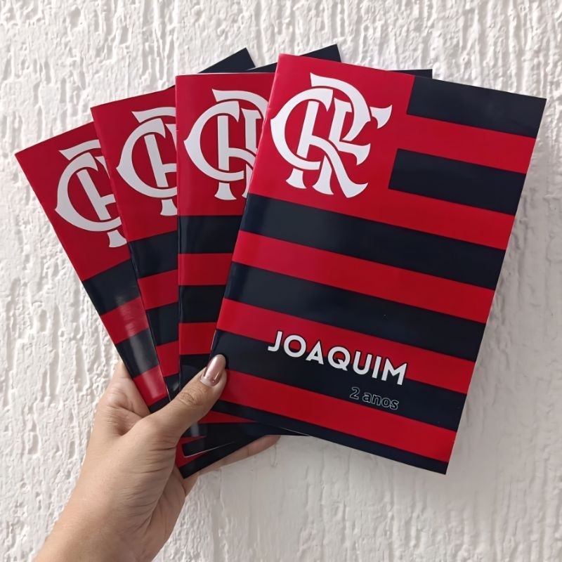 Livrinho Personalizado de Colorir  – Lembrancinha Festa de Aniversário Infantil - Flamengo