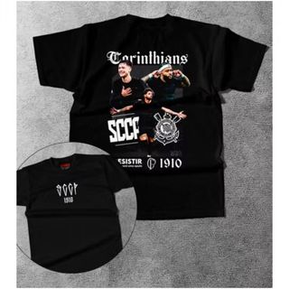 Camiseta UNISSEX Estilo Corinthians Estampada 100% Algodão Premium – Conforto e Atitude UNISSEX