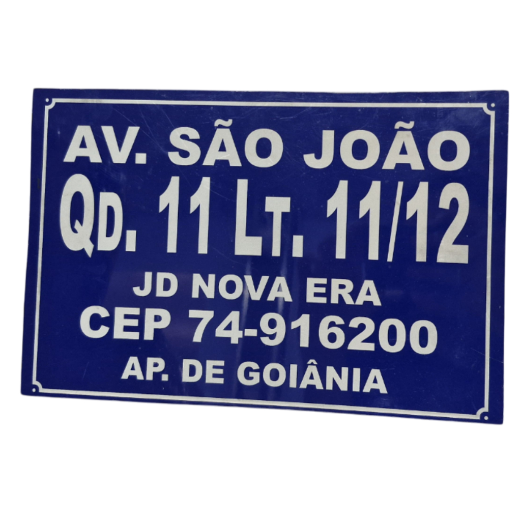 Placa De Endereço Residencial Personalizada Casa, Condominio Em Acm