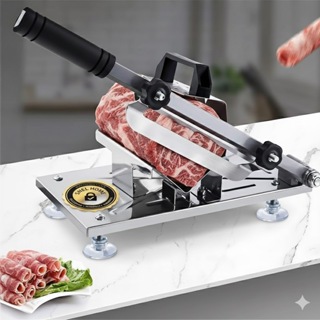 Máquina De Fatiador De Frios Carnes Manual De Aço Snel Home em Oferta na Shopee