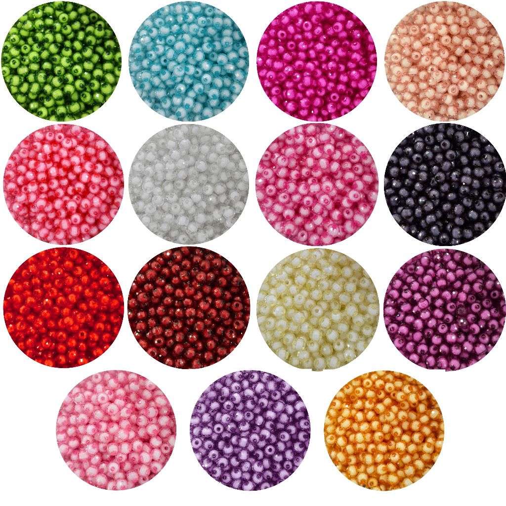 Miçangas Com Miolo Globo 08MM Bolinha Conta Para Terço Pulseira Phone Strap Sextavada Asas da Fé