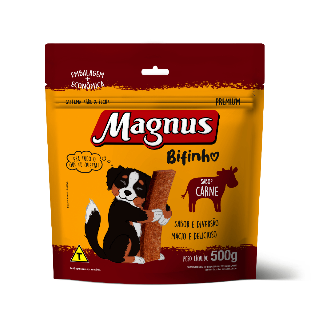 Bifinho Magnus para Cães Adultos Sabor Carne - 500g