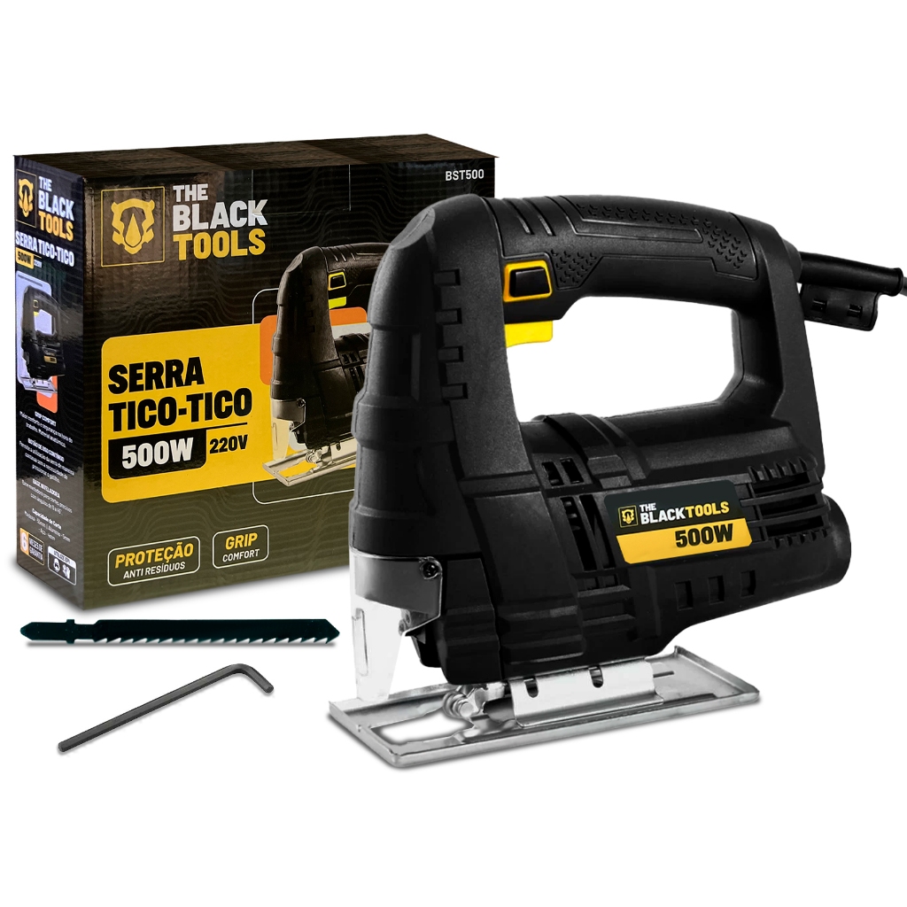 Serra Tico Tico Profissional 500w 3000 Gpm Bst500 The Black Tools em Oferta na Shopee