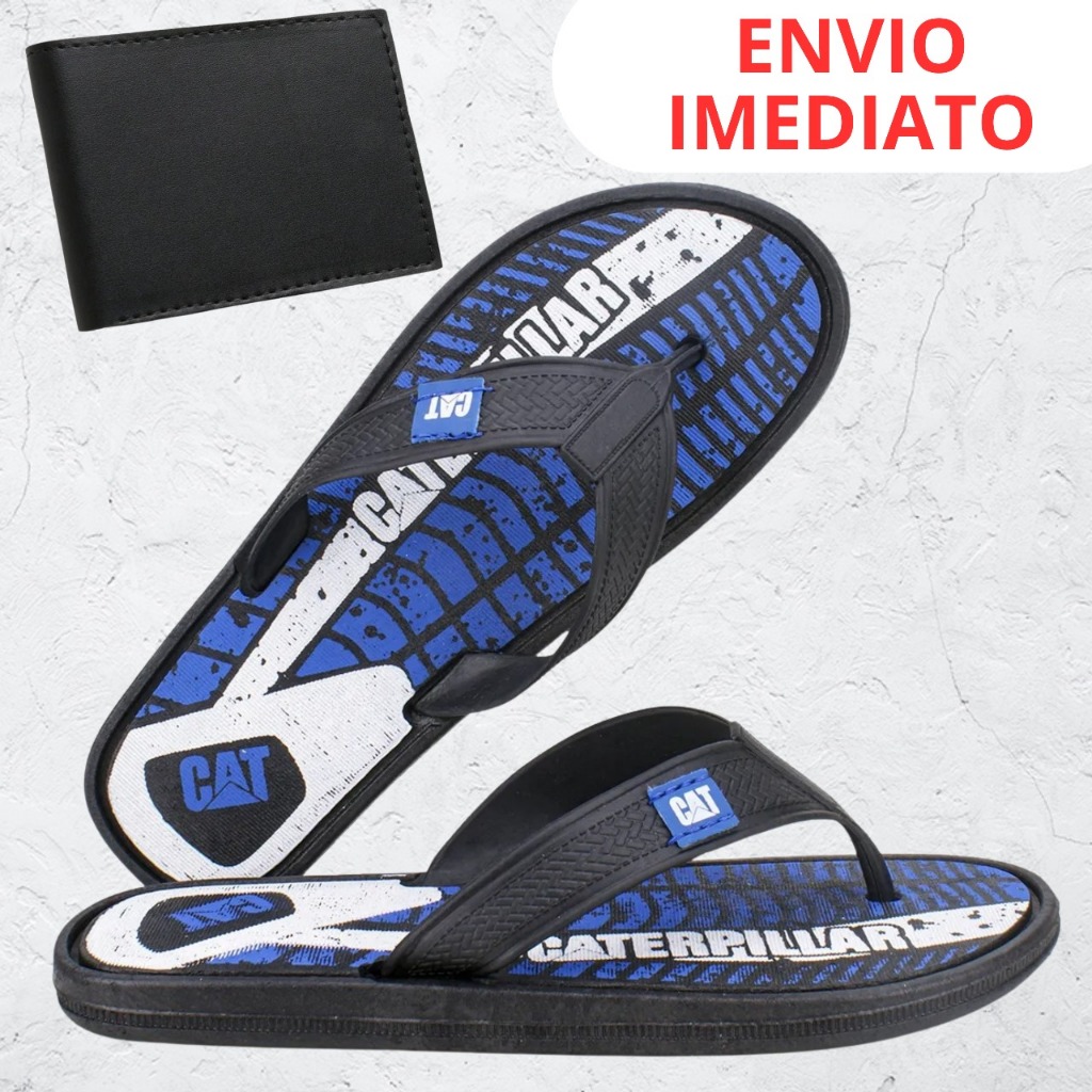 caterpillar chinelo de dedo mais carteira de brinde em Oferta na Shopee