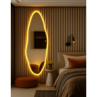 Espelho Organico E05 LED Touch Jateado Borda Infinita Bivolt Corpo Inteiro Banheiro Quarto Closet Sala 3000k 6000k 4000k em Oferta na Shopee