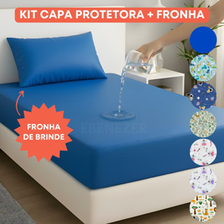 Kit Capa Impermeável Antialérgica Protetor de Colchão Berço Mini Cama Solteiro e Fronha Travesseiro em Oferta na Shopee