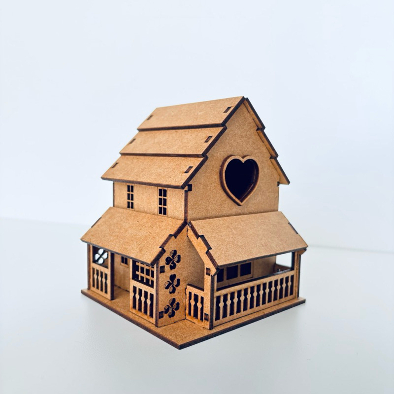 Mini Casa Casinha Vila Natalina Natal Decoração Mdf em Oferta na Shopee