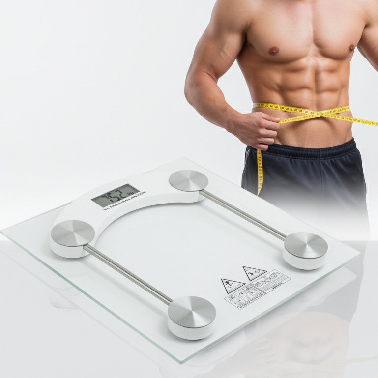 Balança Digital Corporal de Vidro Suporta até 180kg