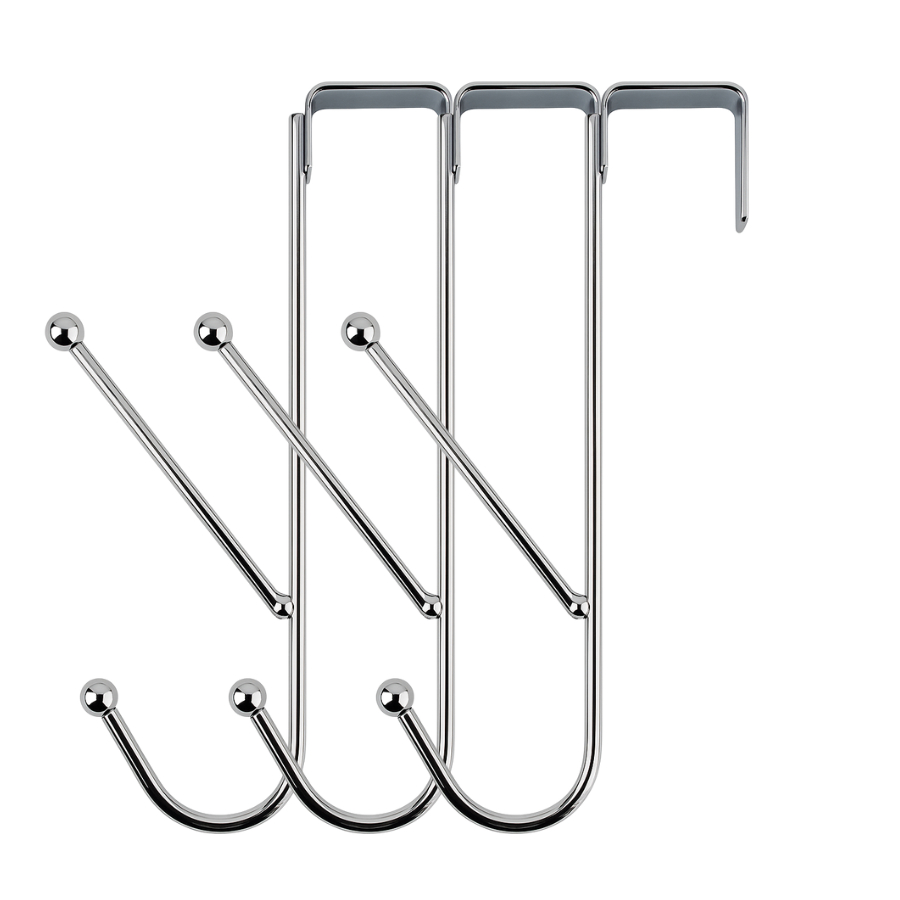 Kit 3 Gancho Duplo Porta Suporte Para Pendura Roupa Toalha em Oferta na Shopee