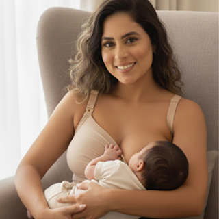 Sutiã Top Amamentação Reforçado Sem Bojo Poliamida Conforto e Sustentação para Gestantes e Pós-Parto em Oferta na Shopee