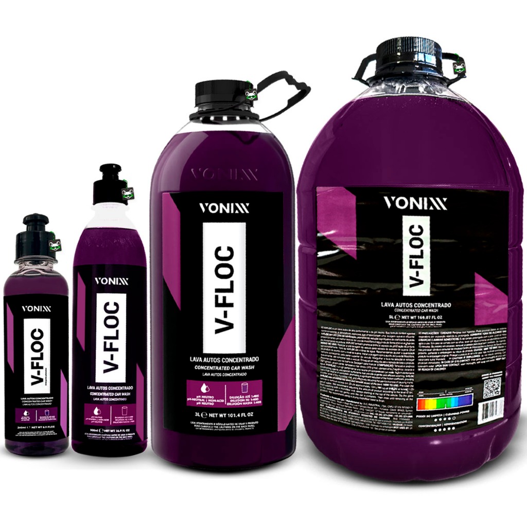 Shampoo Automotivo Neutro Super Concentrado V-floc Vonixx em Oferta na Shopee