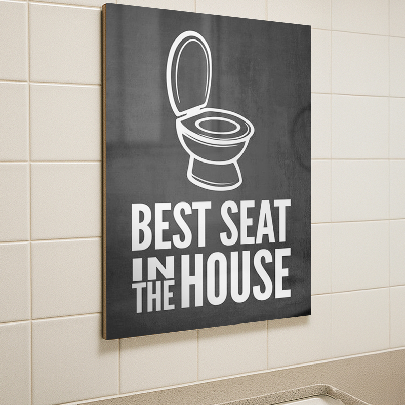 Placa Decorativa Quadro Frase Vaso Sanitário, Engraçado, Banheiro, Casa, Decoração, quadro presente