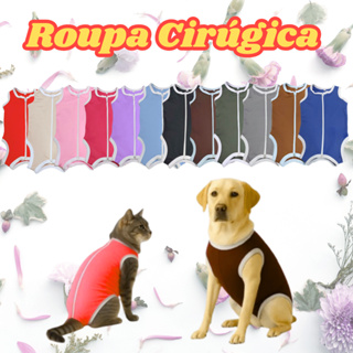Roupa cirúrgica  Castração Protetora para cães e gatos pós cirúrgica macho e fêmea em Oferta na Shopee