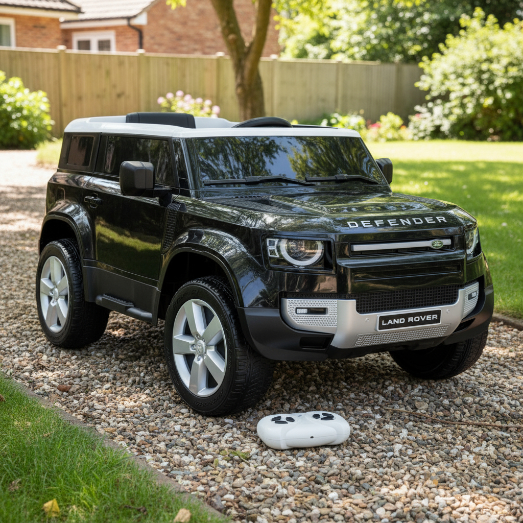 Mini Carro Elétrico Infantil Land Rover Defender 12v Preto 110v/220v em Oferta na Shopee