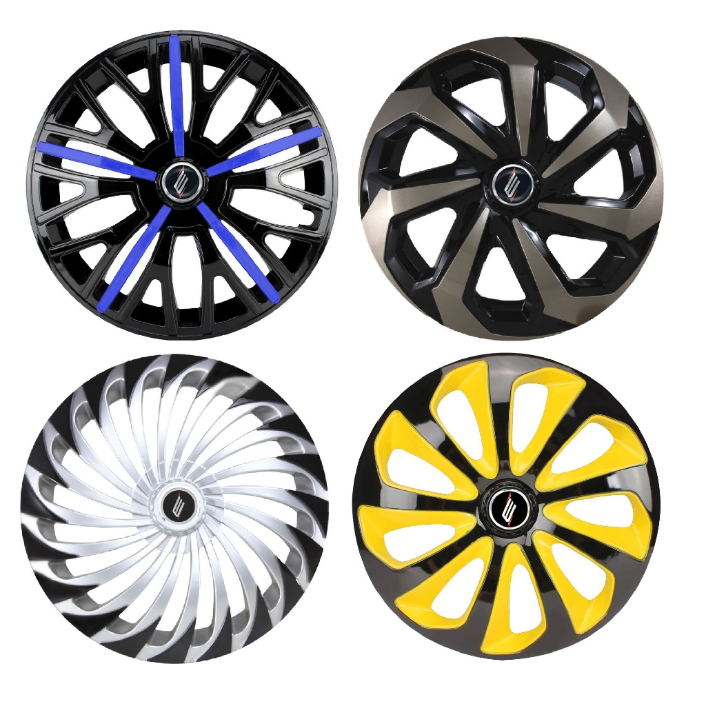 Jogo 4 Calotas Esportivas ARO 14 Fiat Chevrolet Volkswagen Ford Renault