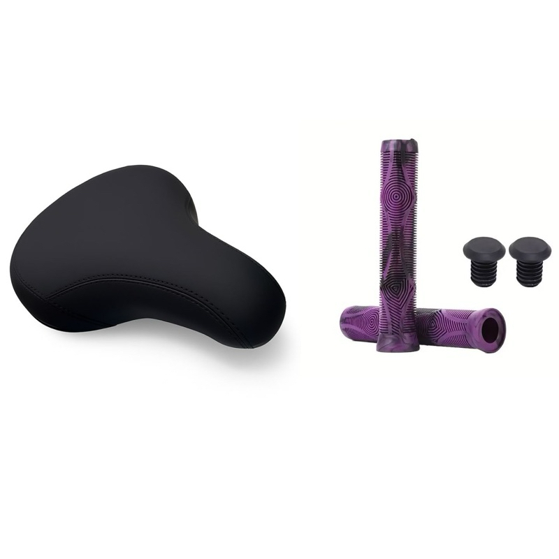Kit Banco Selim Manopla Freeride 165 Mm DIRT Jump Selim Modelo DDK Manopla Modelo Gios Macia Bike Bicicleta Hupi Viking