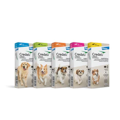 Credeli Antipulgas e Carrapatos Cães 2,5 a 45kg Caixa 3 Comprimidos