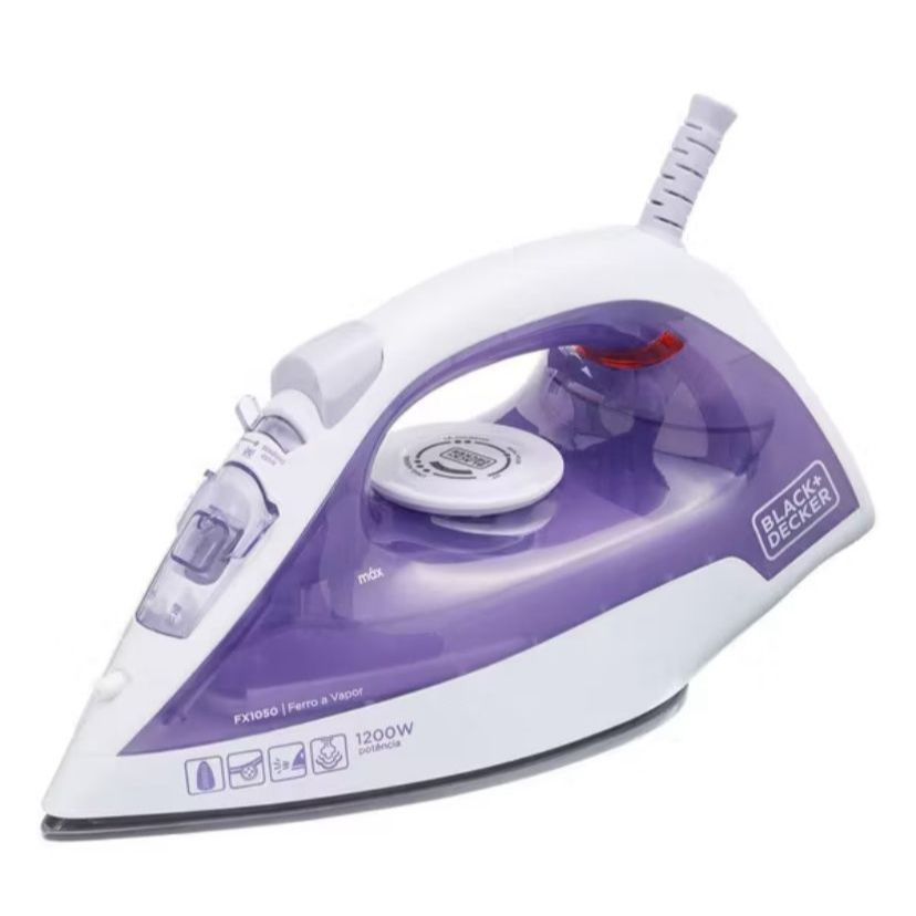 Ferro Passar Roupa A Vapor E Seco 220v Roxo FX1000 Black Decker em Oferta na Shopee