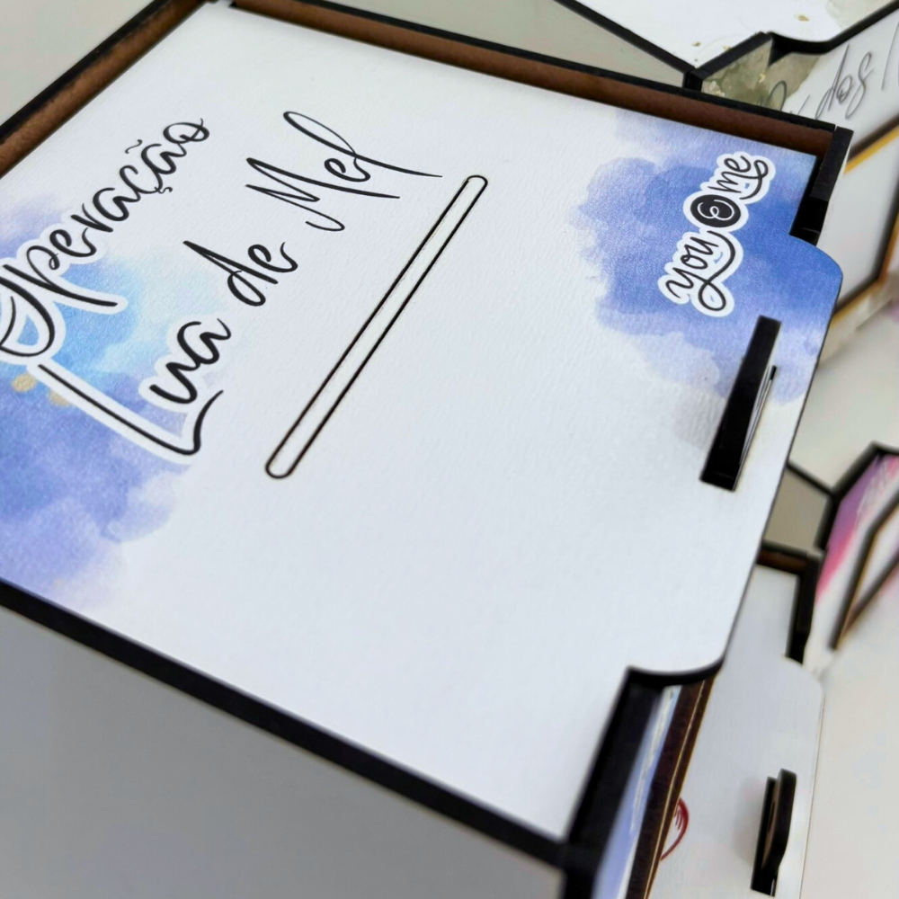 Caixa Para Casamento PIX Gravata Sapato Operaçao Lua De Mel Cofre Noivos Dinheiro Festa em Oferta na Shopee