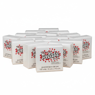 Guardanapo de Papel 600un/2100un 18x19,5 Branco Folha Simples - Pétala em Oferta na Shopee