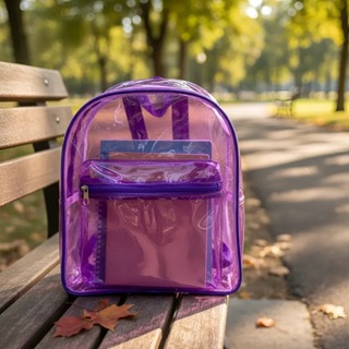 Mochila Bolsa Transparente Neon Várias Cores Costas Unissex em Oferta na Shopee