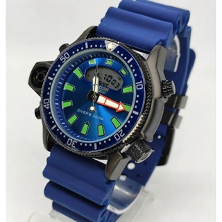 Relógio Masculino Esportivo Azul com Pulseira de Silicone e Design Moderno Aqualand Blue Black em Oferta na Shopee