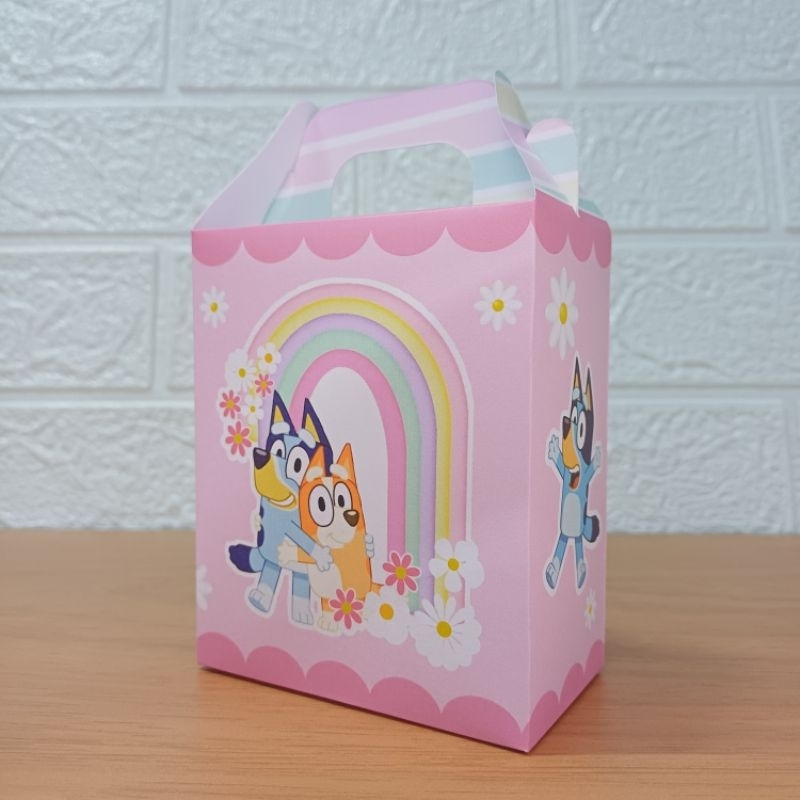 Caixa FESTA Maletinha Blueys Rosa (PEGUE E MONTE) - Lembrancinha Surpresa Blueys Menina