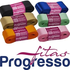 Fita Cetim Progresso 38 mm x 10m Para Laços, Buquês, Decoração e Artesanato
