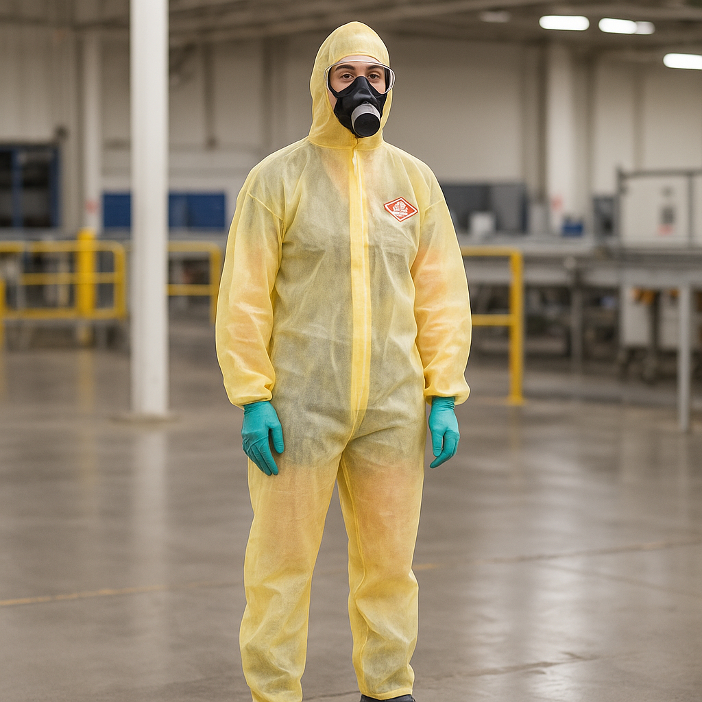 Macacão de Segurança new prot chemical 130 amarelo
