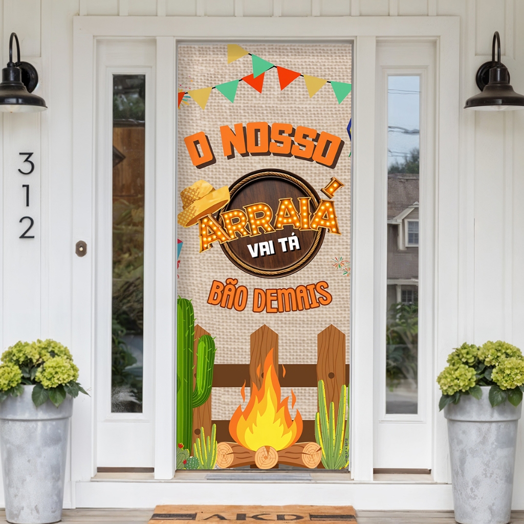 Capas Para Porta Painel de Mesa 50x50 Festa Junina em Oferta na Shopee