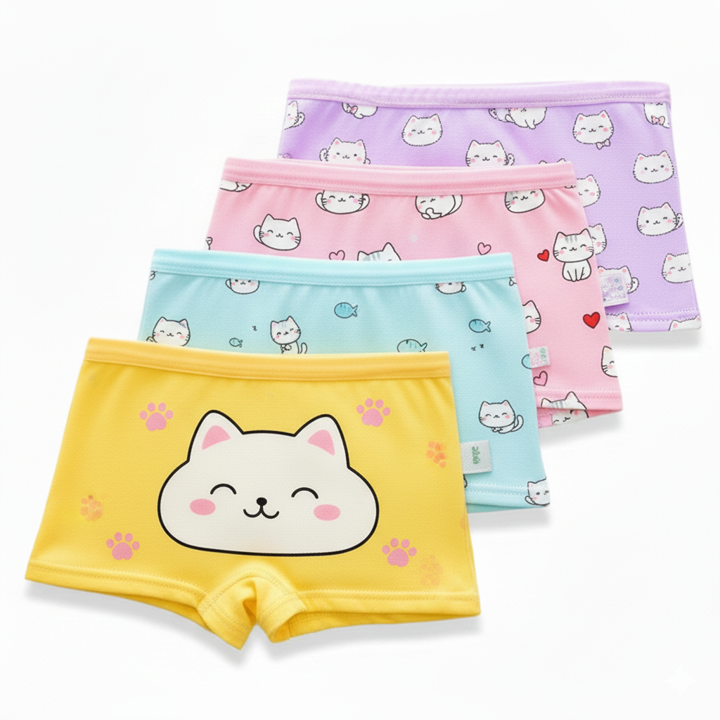 Kit 9 Calcinhas Box Boxer Short Shortinho Importada Microfibra Infantil Criança Juvenil