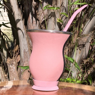 [BLACK FRIDAY] Kit Cuia Colorida de Porongo Revestida em Material Sintético + Bomba Inox Colorida em Oferta na Shopee