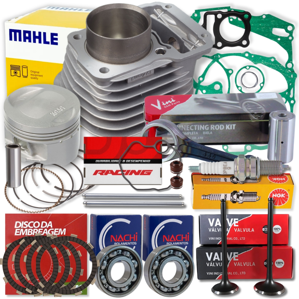 Kit Cilindro Motor Titan 125 2002 a 2008 Nxr Bros 125 2002 a 2004