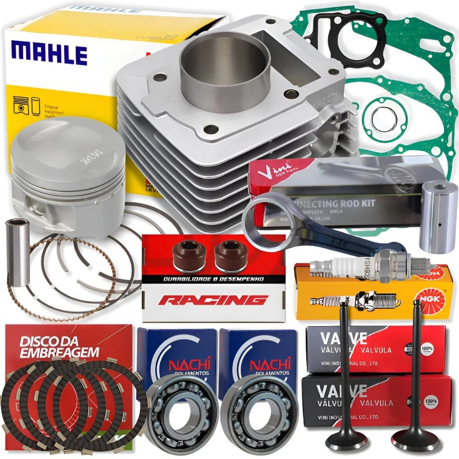 Cilindro Motor Ybr Factor 125 Xtz 125 Ate 2014 Metal Leve em Oferta na Shopee