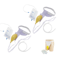 Kit 2 Coletores De Urina Gênero Feminino Silicone Tecido