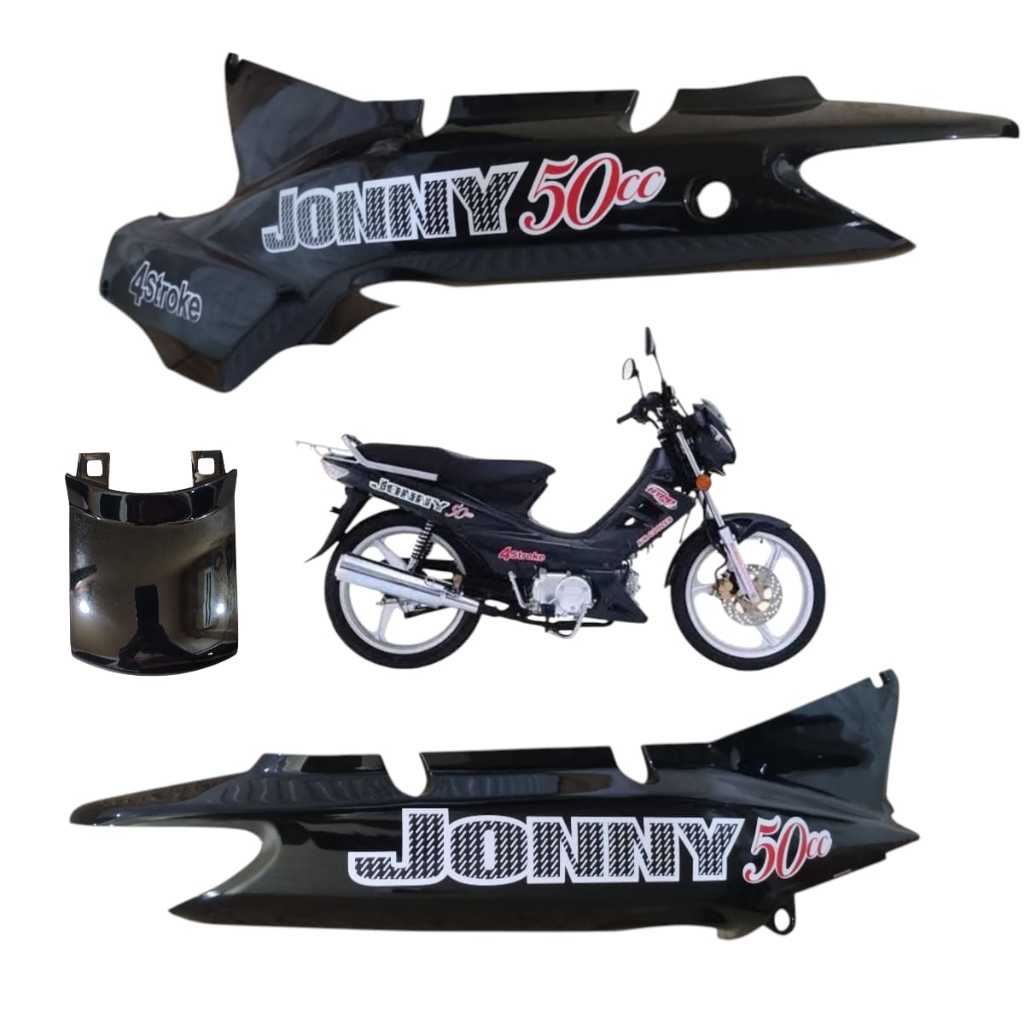 CARENAGEM RABETA COMPLETA JONNY 50CC PRETO DIR/ESQ/CENTRAL