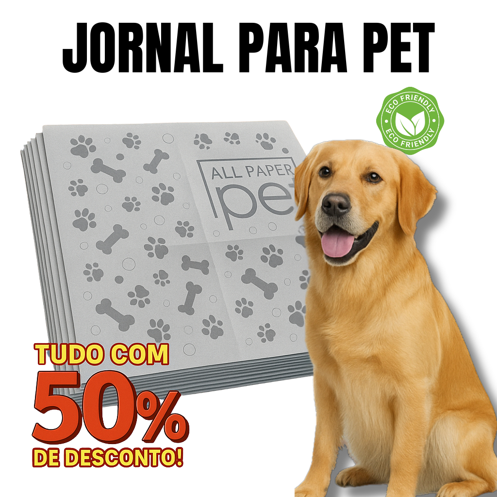 Jornal Papel Pet Limpo 1KG. 2KG, 3KG, 4KG, 5KG, Tapete Pet Biodegradável FOLHAS GRANDES 64 ×58 em Oferta na Shopee