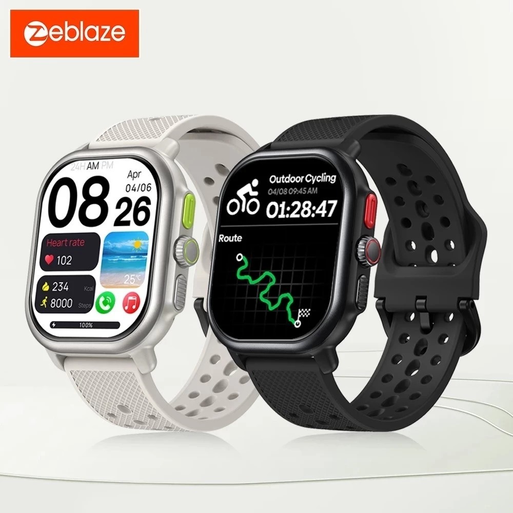 Smartwatch Zeblaze Beyond 3 Pro GPS Smart Watch 2.15'' AMOLED Display GPS integrado e importação de rota Chamada de voz