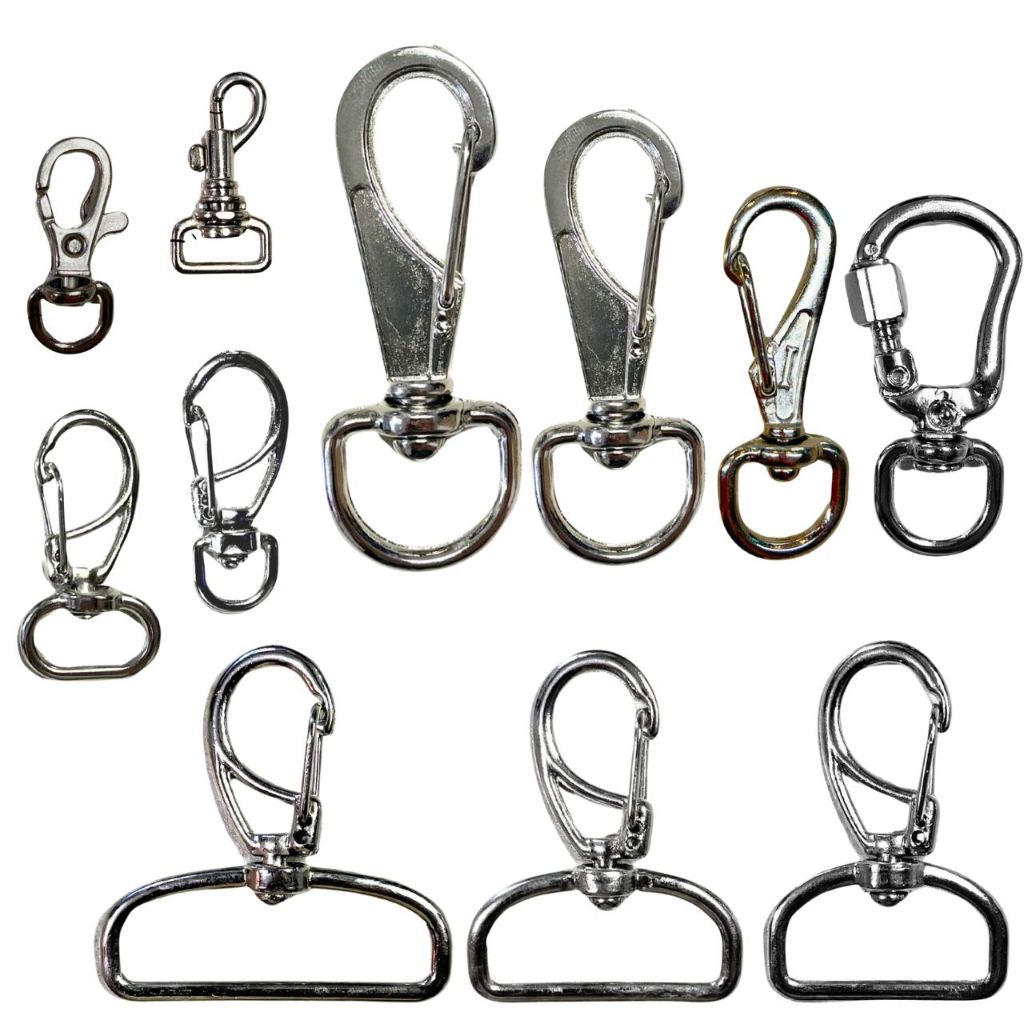 Monte seu Kit de Mosquetão - Escolha e Personalize Como Preferir! Ideal para mochilas, bolsas, chaveiros, artesanatos