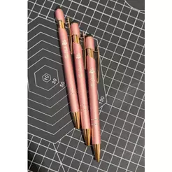 kit 5/6/7/8/9 Canetas metálica touchscreen, esferográfica azul Personalizada, ícone, logo, nome