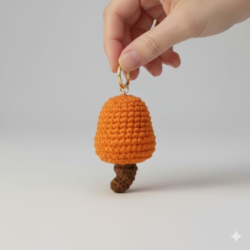 Chaveiros Personalizados de Caju em amigurumi/ Pingente de Caju