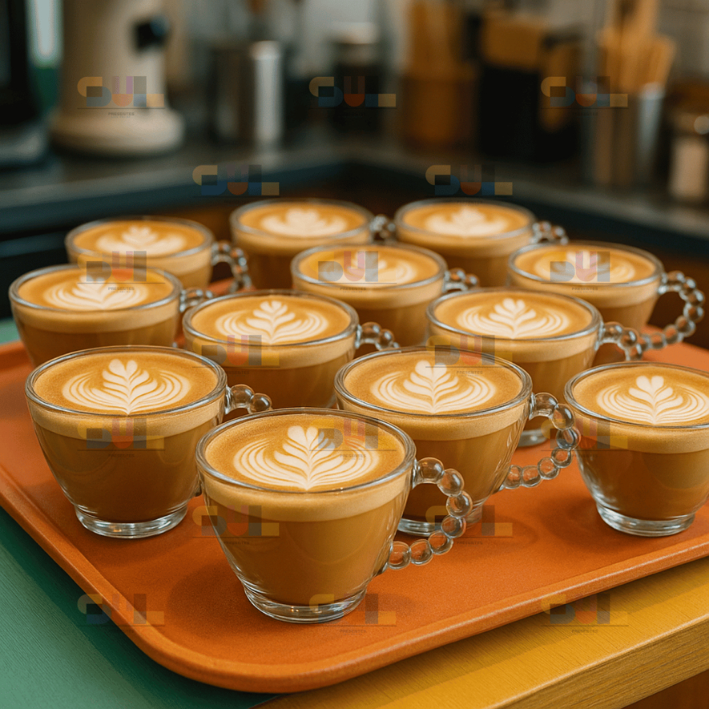 Jogo de Xicara 12 Peças Xícaras 220ml PEROLA BOLHA Transparente Cristal Caneca Retro Vidro Cha Cafe