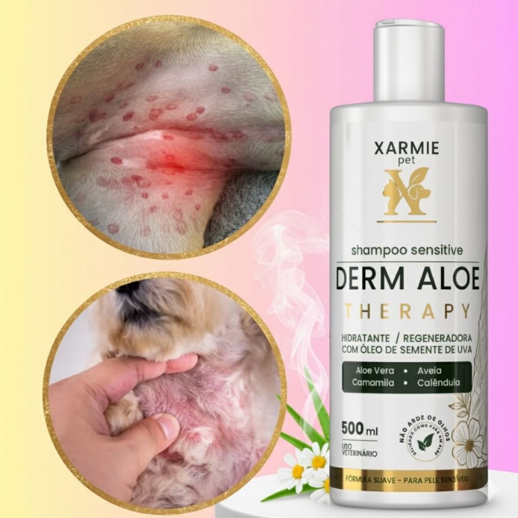 Shampoo Para Cachorro Com Dermatite XARMIE 500ml
