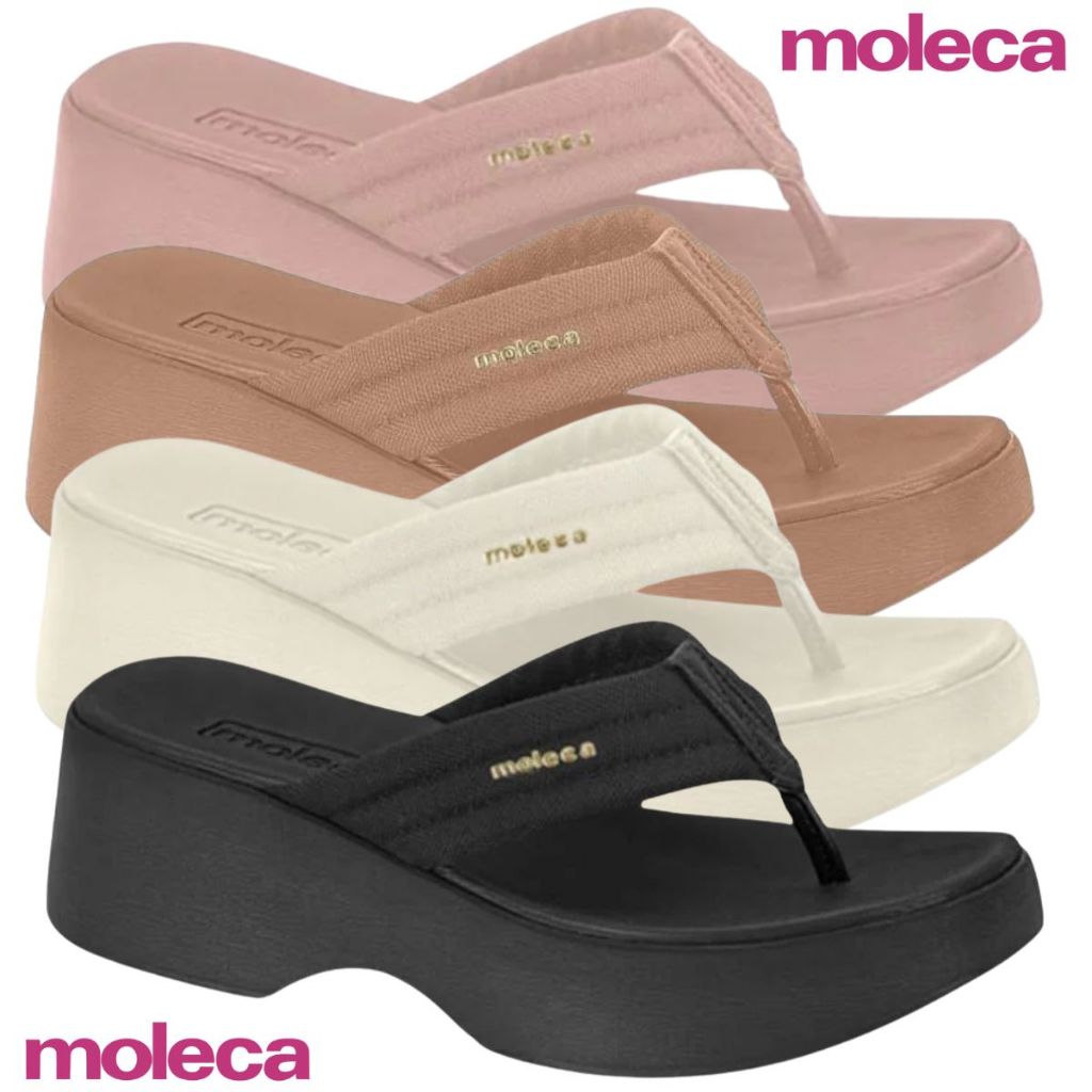 Tamanco Feminino Moleca Sandália Plataforma Tratorada Elegante Casual Moderna Original