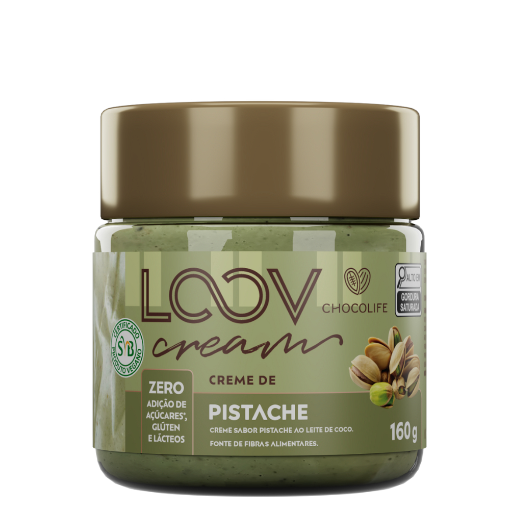 Creme Loov de Pistache Zero Açúcar Chocolife 160g