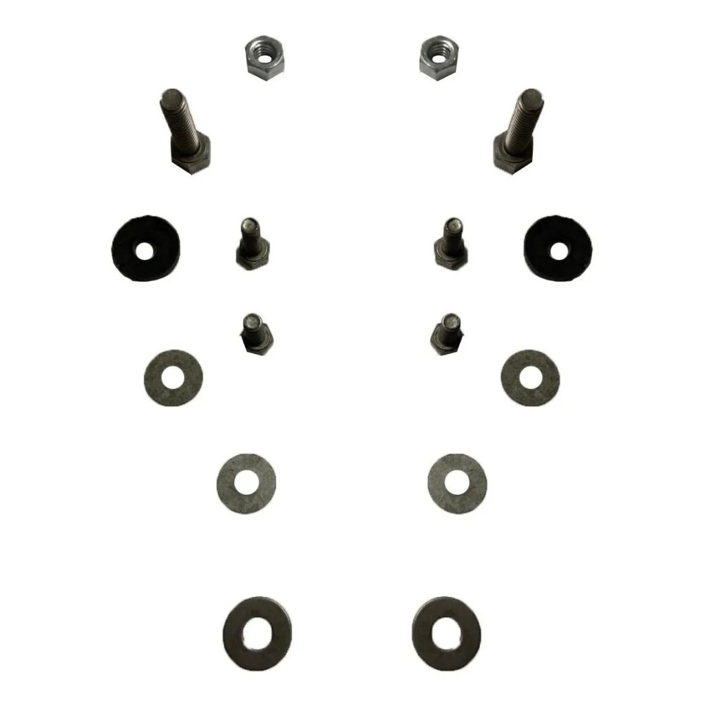 Jogo Parafuso Estribo Fusca Completo Com Anilhas + Arroelas