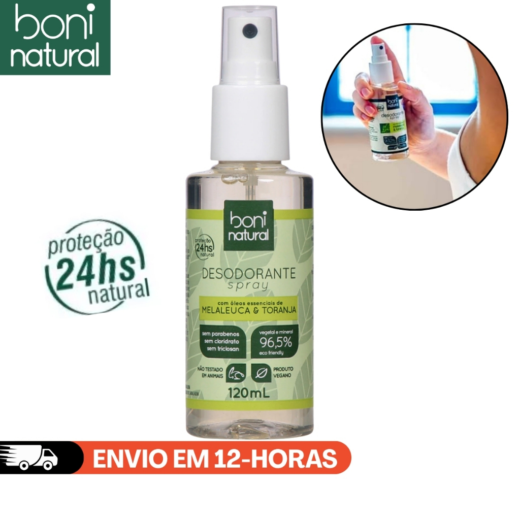Desodorante Spray Melaleuca e Toranja Sem Alumínio