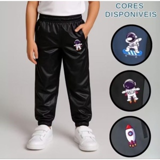 kit .2   kit. 3 calza infantil  ASTRONAUTA minino tecido chimpa sport com punho uso diário casual  de 2.a16 anos em Oferta na Shopee